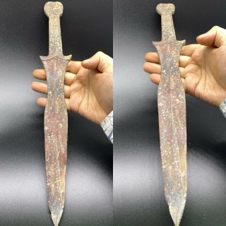 Unique Old Ancient Roman Wonderful Bronze Sword 38cm
