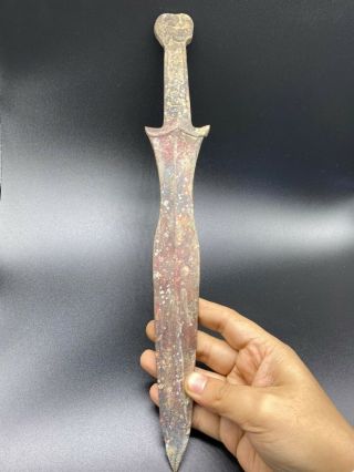 Unique old Ancient Roman Wonderful Bronze Sword 38CM 3
