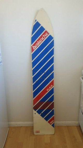 Vintage Rarest Of Rare 1987 Avalanche Flex 160 Snowboard