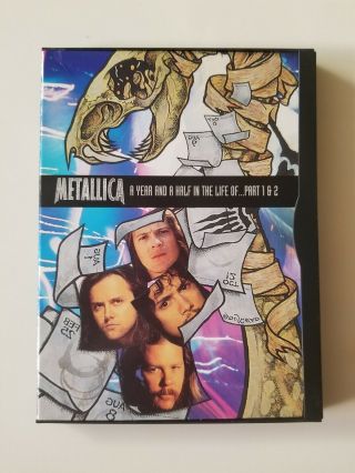 Vintage Metallica Dvd - A Year And A Half In The Life Of Part 1&2 (1999)