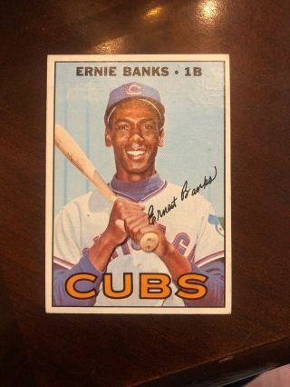 1967 Topps Ernie Banks Chicago Cubs 215 Baseball Card