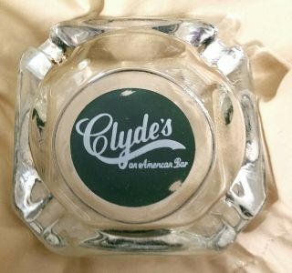 Vintage Advertising Glass Ashtray Clyde 
