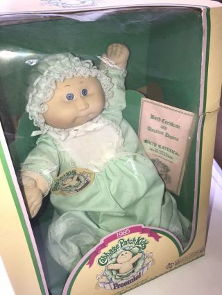 1985 Cabbage Patch Kids Preemie Doll By Coleco March Of Dimes