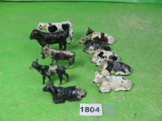 Vintage Britains / Other Lead Farm Calves Cows X10 Models 1697