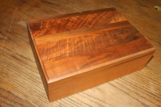 Cedar Lined Wood Cigar Humidor With Accessories,  Lovely Piece