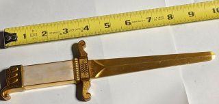 Vintage Asr Ascot Dagger Parlor Table Lighter & Letter Opener Sword
