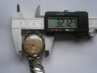 Vintage gents wristwatch ELOGA mechanical watch spares swiss made 3