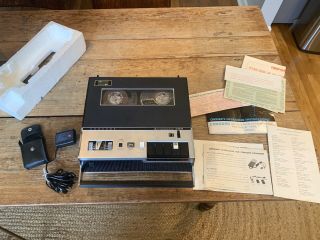 Vintage Concord 350 Transistor Reel Portable Tape Recorder W/ Box