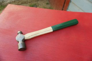 Vintage Proto 1316 Ball Peen Hammer 16 Oz,  Mfd Usa,  Green Octagonal Handle