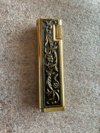 Bpc Vintage Butane Cigarette Cigar Lighter,  Gold Tone,