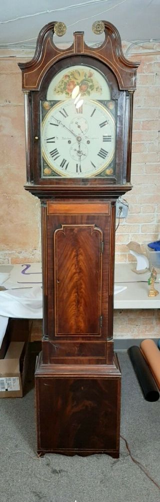Antique 19th Century Tall Case Clock By D.  Robertson Blairgowrie Scotland As - Is