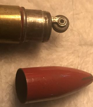 Vintage World War II SL 43 50 Caliber Shell Casing TRENCH ART Lighter & Cover 3