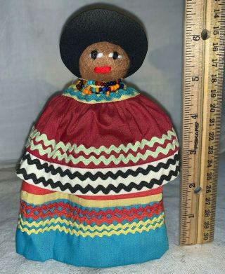 Antique Seminole Native American Indian Doll Vintage Old Folk Art Palmetto 119