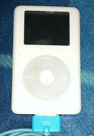 Apple Ipod Classic 20gb White (vintage Mp3 Player) M9282ll Version 3.  1.  1