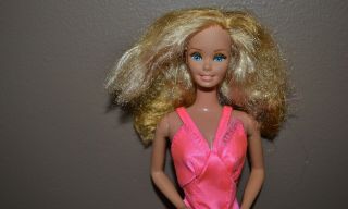 Vintage Barbie - Superstar Era Golden Dream Barbie In Pink Superstar Dress - Tlc