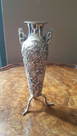 Wang Hing Chinese Export Silver Vase