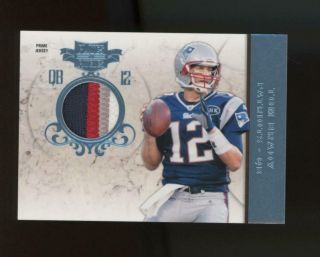 2011 Panini Plates & Patches Tom Brady 1/5 Game Patch Jersey