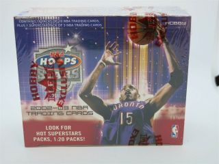2002 - 03 Nba Hoops Stars Basketball Factory Hobby Box S2