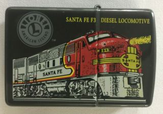 Zippo Lionel Train Santa Fe F3 Diesel Locomotive Zippo Lighter 1998