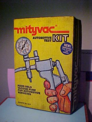 Vintage Mityvac Automotive Test Kit Hand Held Vacuum Pump 6810 W/ Box