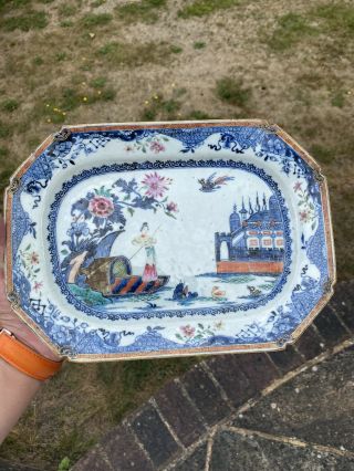 18th Century Qianlong Period Chinese Famille Rose Plate