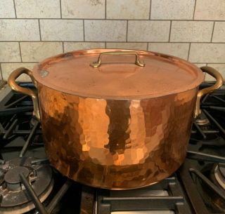 Antique Large Copper Pot Made In France