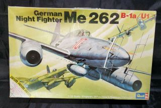 Vintage 1974 Revell 1/32 Me 262 B - 1a / U1 German Night Fighter Model Kit