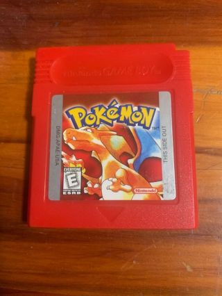 Vintage Pokemon Red Nintendo Gameboy Game