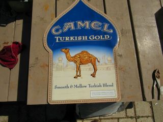 Vintage Camel Cigarette Turkish Gold Sign