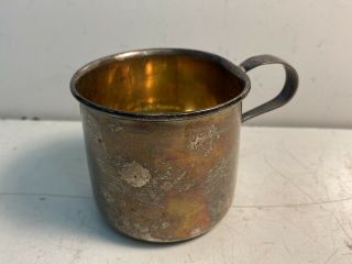 Vintage Saart Bros.  S & B 51 Sterling Silver Baby Cup 39.  9 Grams