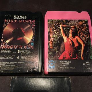 2 Vintage Roxy Music Greatest Hits Stranded 8 Track Tapes