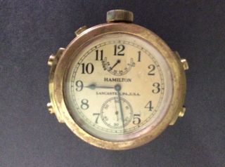 Ww Ll Us Navy Hamilton Chronometer 1942 Marked Bureau Of Ships Us Navy With Case