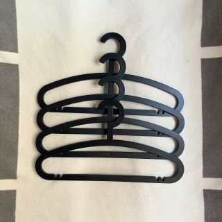 Clothes Hangers Vintage Ikea Hemlis Hangers Black Plastic Discontinued 4 Pack