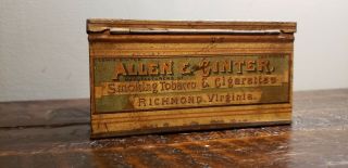 Vintage ALLEN & GINTER ' S IMPERIAL TOBACCO TIN,  Ginna & Co.  York. 3