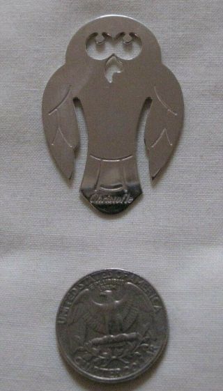 Vintage Christofle France Silver Plated Owl Bookmark