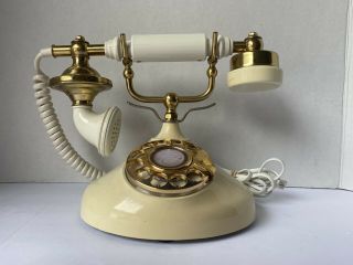 Vintage French Style Radio Shack Rotary Dial Telephone Phone Model No.  43 - 326c