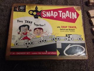 Vintage Jack Built Snap Train Toy,  1960 