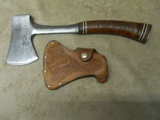 Vintage Estwing No.  1 - Camping Hatchet - With Sheath - Sportsman 
