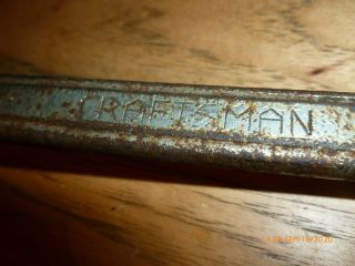 Old - Rusty - Vintage Craftsman Offset Box End Wrench,  15/16 & 1 " 12pt,  Usa