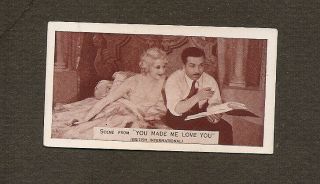 Thelma Todd & M.  Banks Card Vintage 1920s Scenes From Big Films Photo