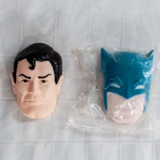 Vtg 1977 Batman And Superman Cake Toppers Wilton Enterprises