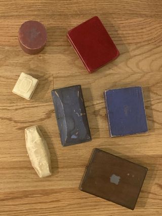 Antique Vtg Velvet Jeweler Jewelry Boxes Cases Wooden Cardboard Celluloid 2