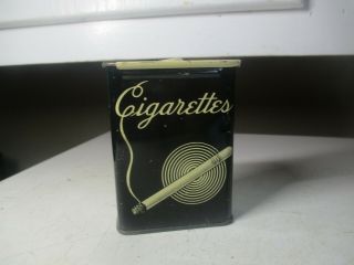 Vintage Generic Pocket Tobacco Tin Advertising Great Graphics
