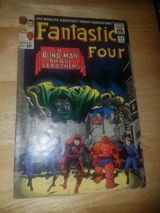 Fantastic Four 39 - Vs.  Dr.  Doom - Marvel 1965 Vg,  Vintage Comic