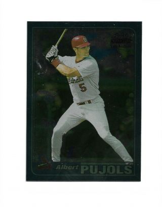 2001 Topps Chrome Albert Pujols Rookie Card 596 - - Cardinals/angels