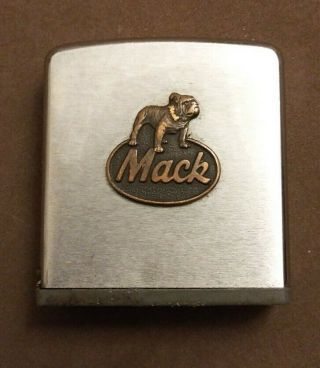 Vintage Zippo Tape Measure Rule Mack Truck Bulldog Emblem