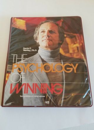 The Psychology Of Winning Denis Waitley 6 Cassettes & Booklet In Album 1978 Vtg