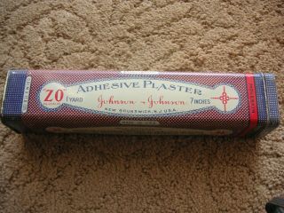 Vintage Johnson And Johnson Adhesive Plaster Tin