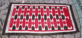 Antique Navajo Child Blanket Native American Weaving,  Rug,  Geometric 2