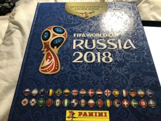 Fifa World Cup Russia 2018 Panini Sticker Album Book Full